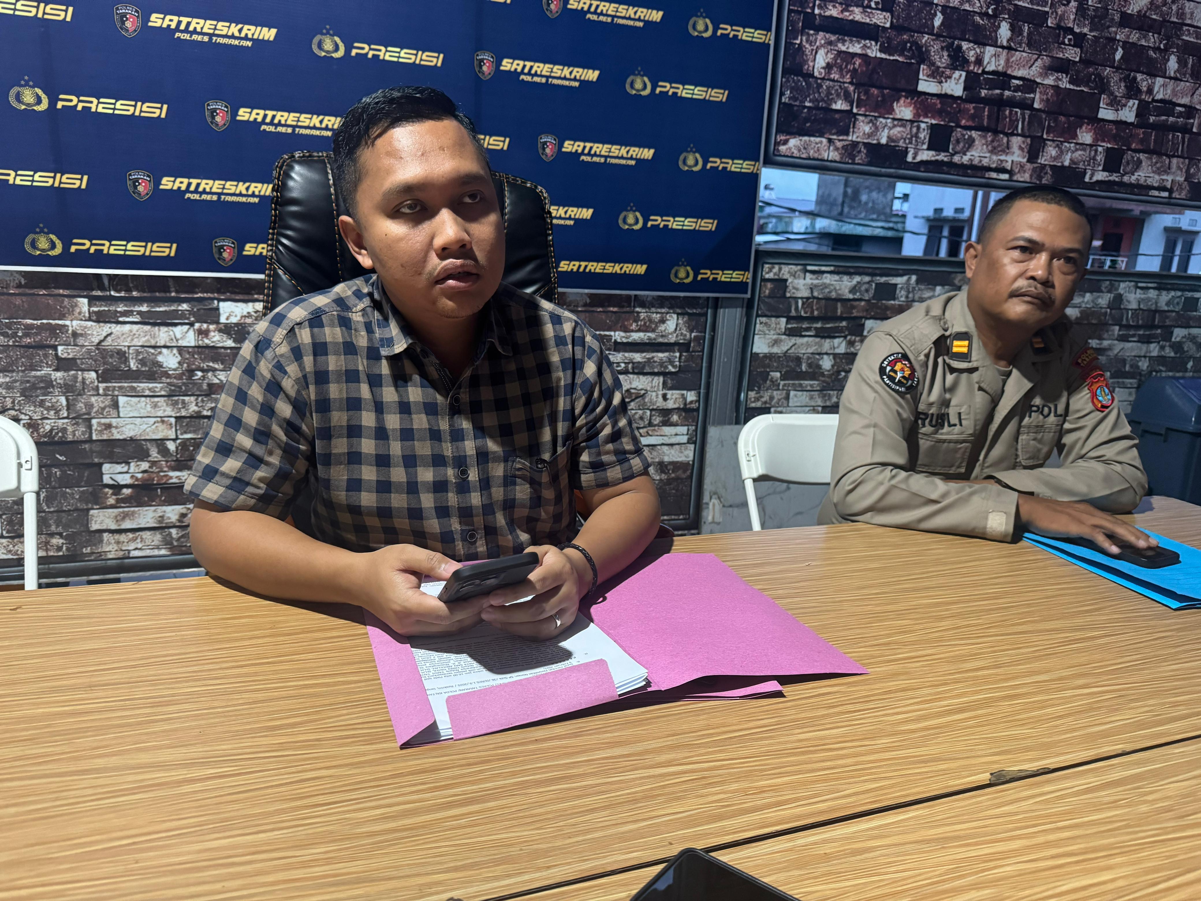 Kasat Reskrim, Polres Tarakan, AKP Ridho Pandu Abdillah. (HRK)