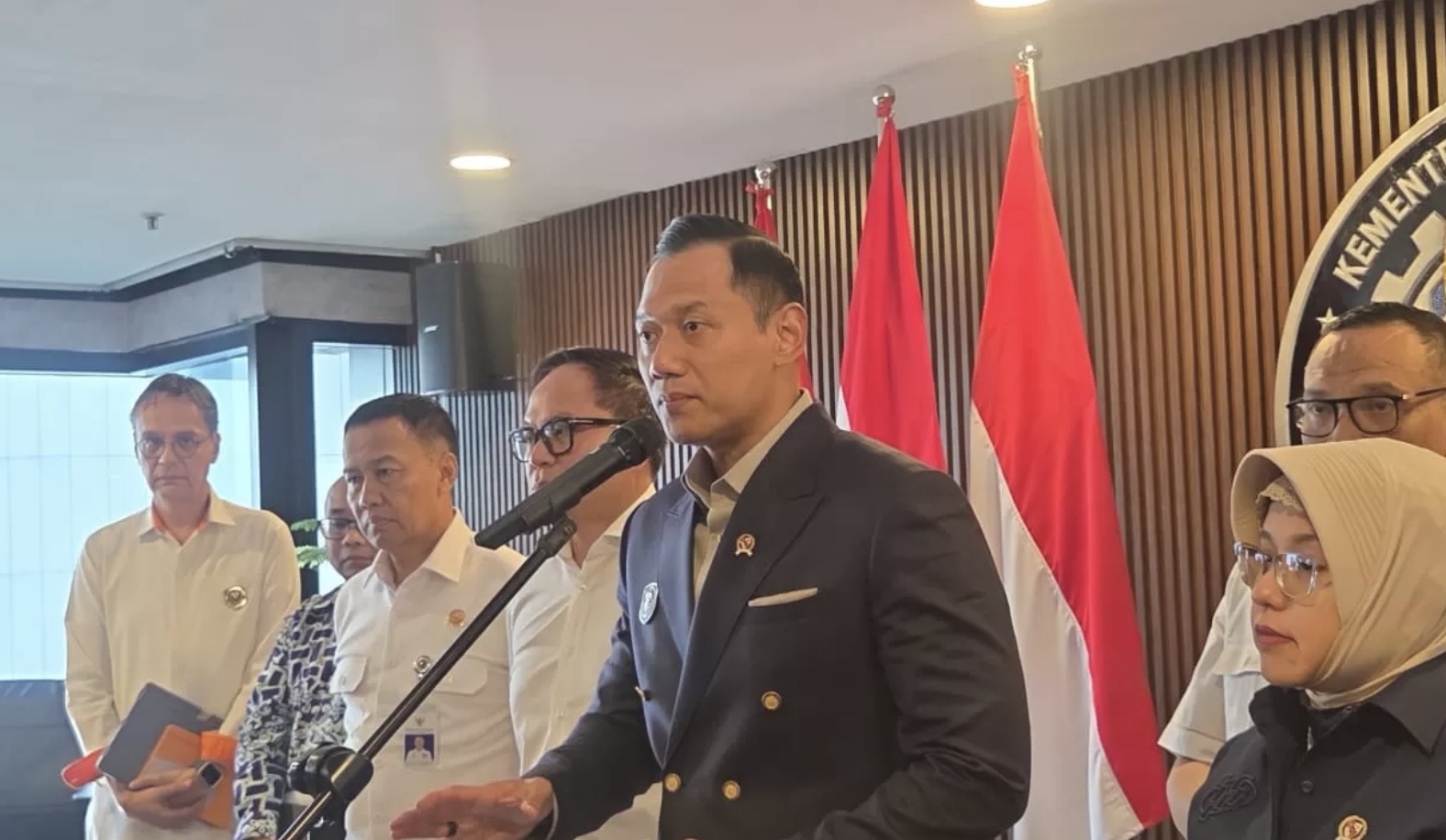 Menteri Koordinator bidang Infrastruktur dan Pembangunan Kewilayahan, Agus Harimurti Yudhoyono.(Jawapos.com)