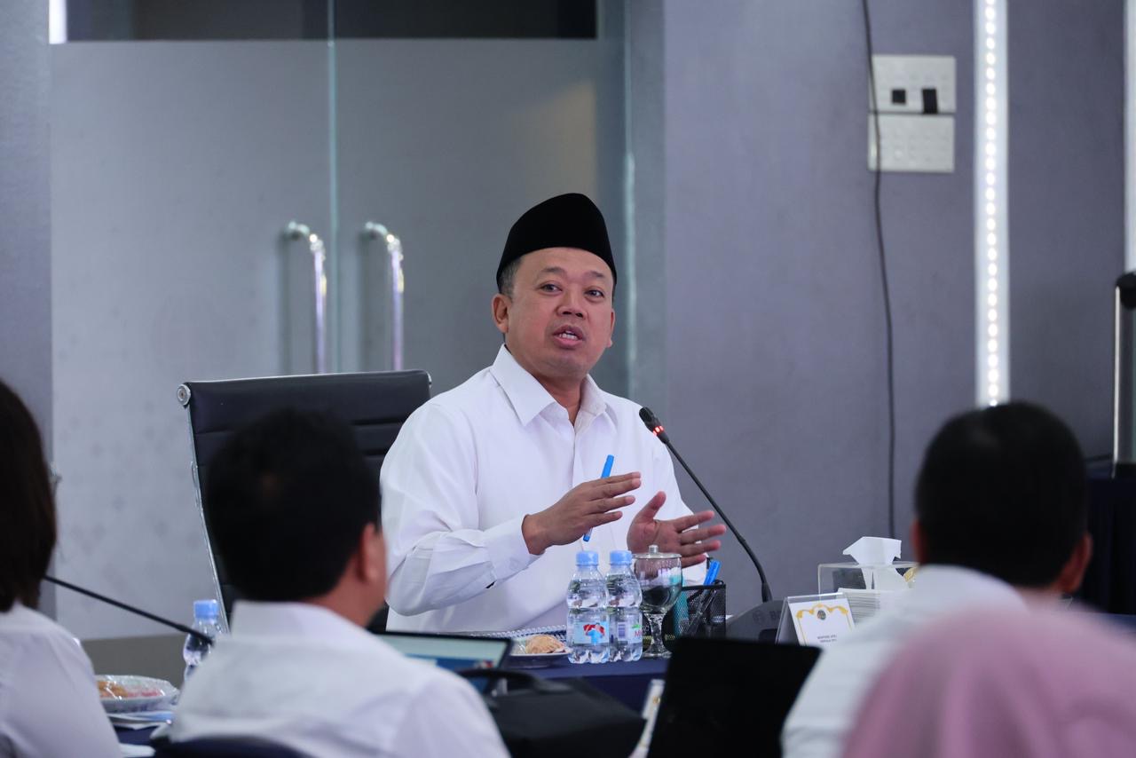 IMBAU: Menteri Agraria dan Tata Ruang/Kepala Badan Pertanahan Nasional (ATR/BPN), Nusron Wahid mengimbau untuk melakukan konsoludasi dengan penda terkait BPHTB. (ATR/BPN UNTUK BP)