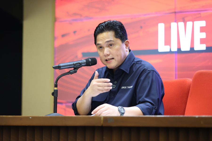 Ketum PSSI, Erick Thohir sebut federasi tak akan menunjuk Shin Tae-yong sebagai pelatih Timnas Indonesia lagi. (Dok PSSI)
