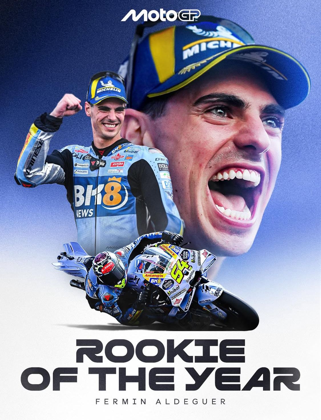 Fermin Aldeguer yang dinobatkan sebagai Rookie of The Year. (Dok. MotoGP)