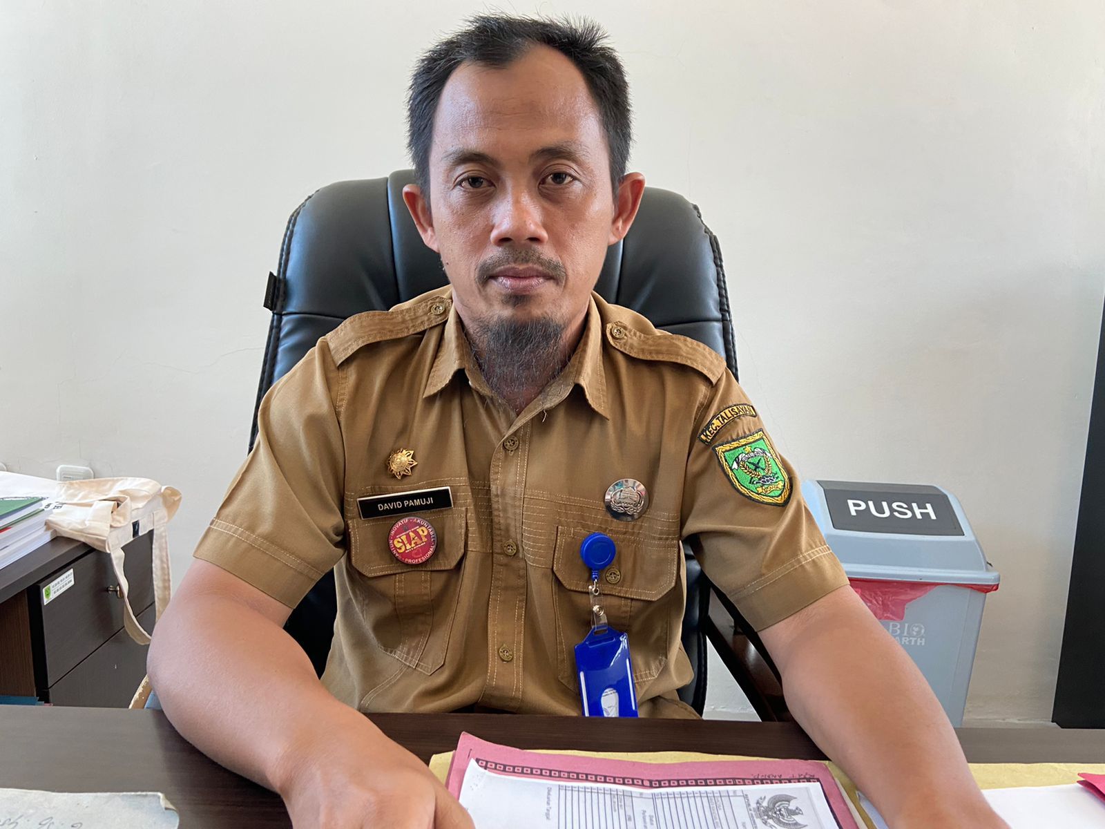 Kepala Disdukcapil Berau, David Pamuji. (ARTA KUSUMA YUNANDA/BP)