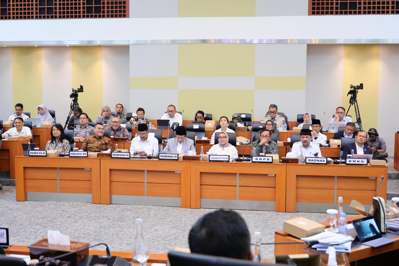 MITIGASI: Wamen ATR/Waka BPN, Ossy Dermawan memaparkan terkait perencanaan tata ruang berbasis disaster risk reduction untuk memitigasi bencana alam di Indonesia yang cukup rentan. (ATR/BPN)