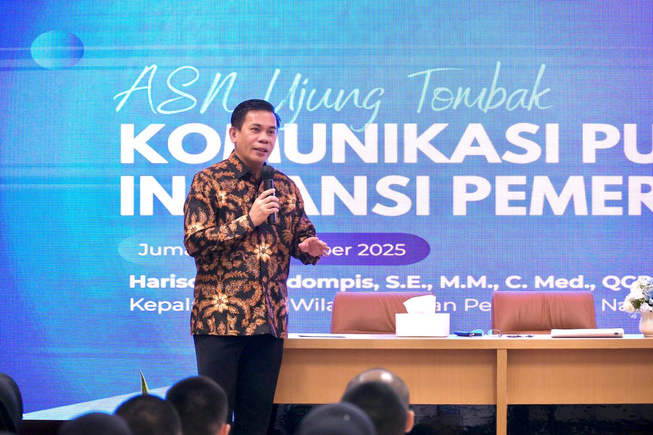 PELATIHAN: Kepala Biro Humas dan Protokol Kementerian ATR/BPN mengingatkan membangun komunikasi adalah tanggung jawab seluruh jajaran. (ATR/BPN)