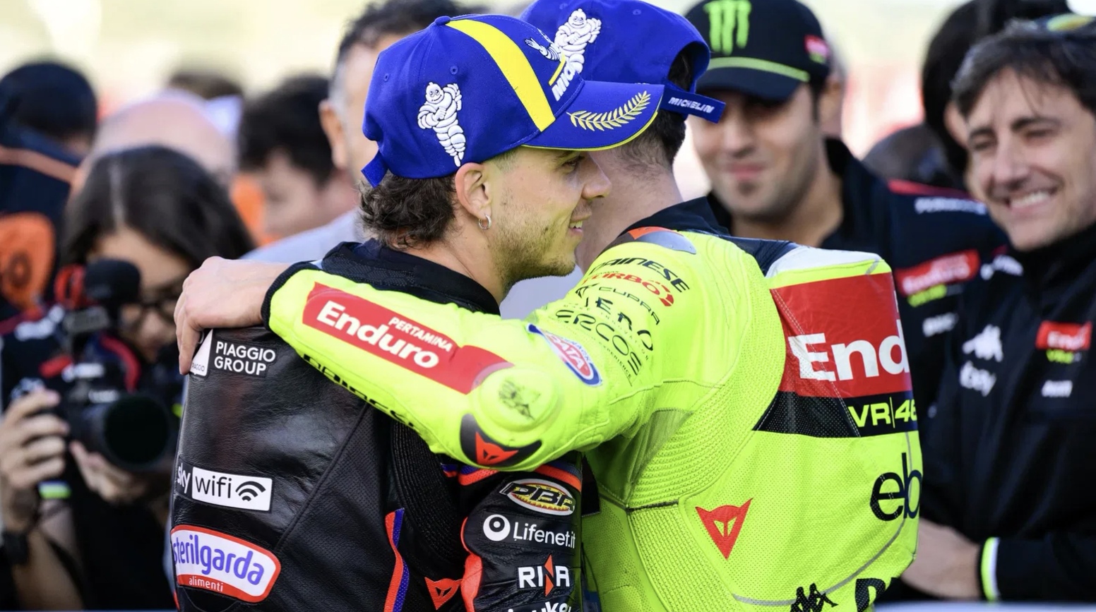 Marco Bezzecchi saat berada di kualifikasi MotoFP Valencia. (DOK CRASH)
