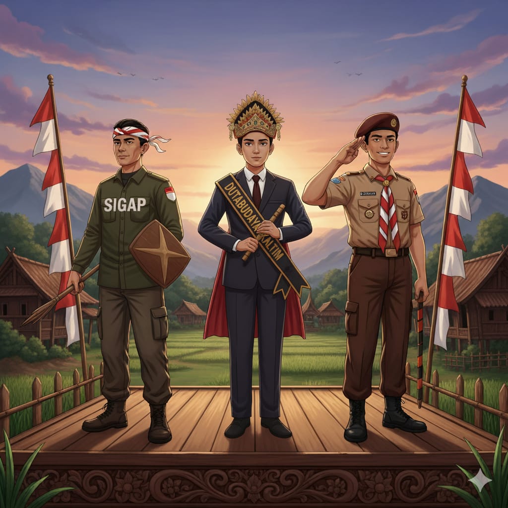 Ilustrasi Duta Wisata Kabupaten Berau.