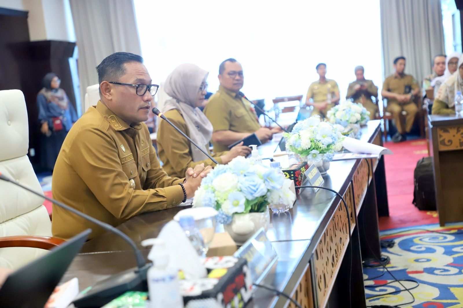 DIAPRESIASI: Wagub Kaltim Seno Aji mengapresiasi penanganan stunting oleh Pemkot Bontang. (DISKOMINFO BONTANG UNTUK BERAU POST)