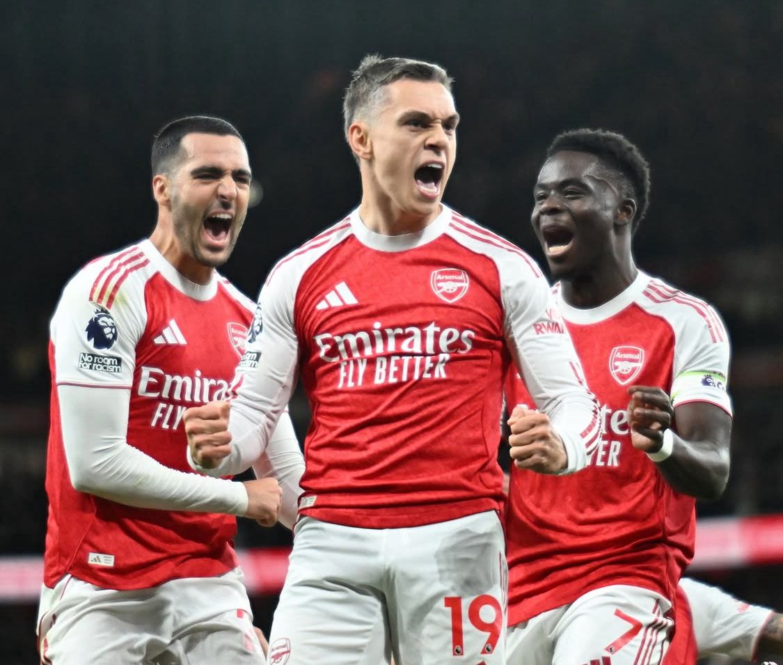 Arsenal mengalahkan Tottenham Hotspur dalam lanjutan pekan ke-12 Liga Inggris di Emirates Stadium pada Minggu (23/11/2025). (Instagram: @arsenal)
