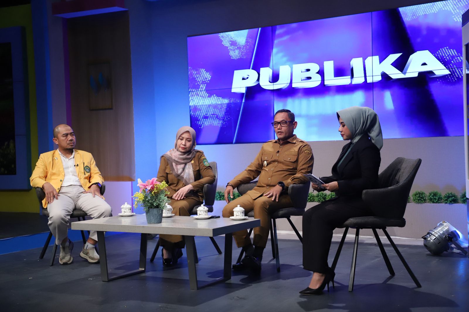 PENANGANAN STUNTING: Wagub Kaltim Seno Aji dalam Dialog Publika dengan tema &ldquo;Penguatan Intervensi Penanganan Stunting di Kaltim&rdquo;, Senin (24/11). (DISKOMINFO KALTIM UNTUK BP)