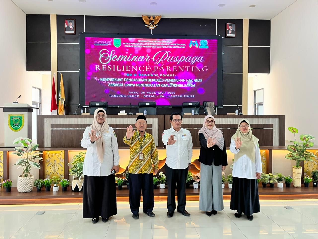 SEMINAR ANAK: Seminar Puspaga Resilience Parenting untuk meningkatkan pemahaman pengasuhan berbasis pemenuhan hak anak guna memperkuat ketangguhan keluarga di Berau. (IZZA/BP)