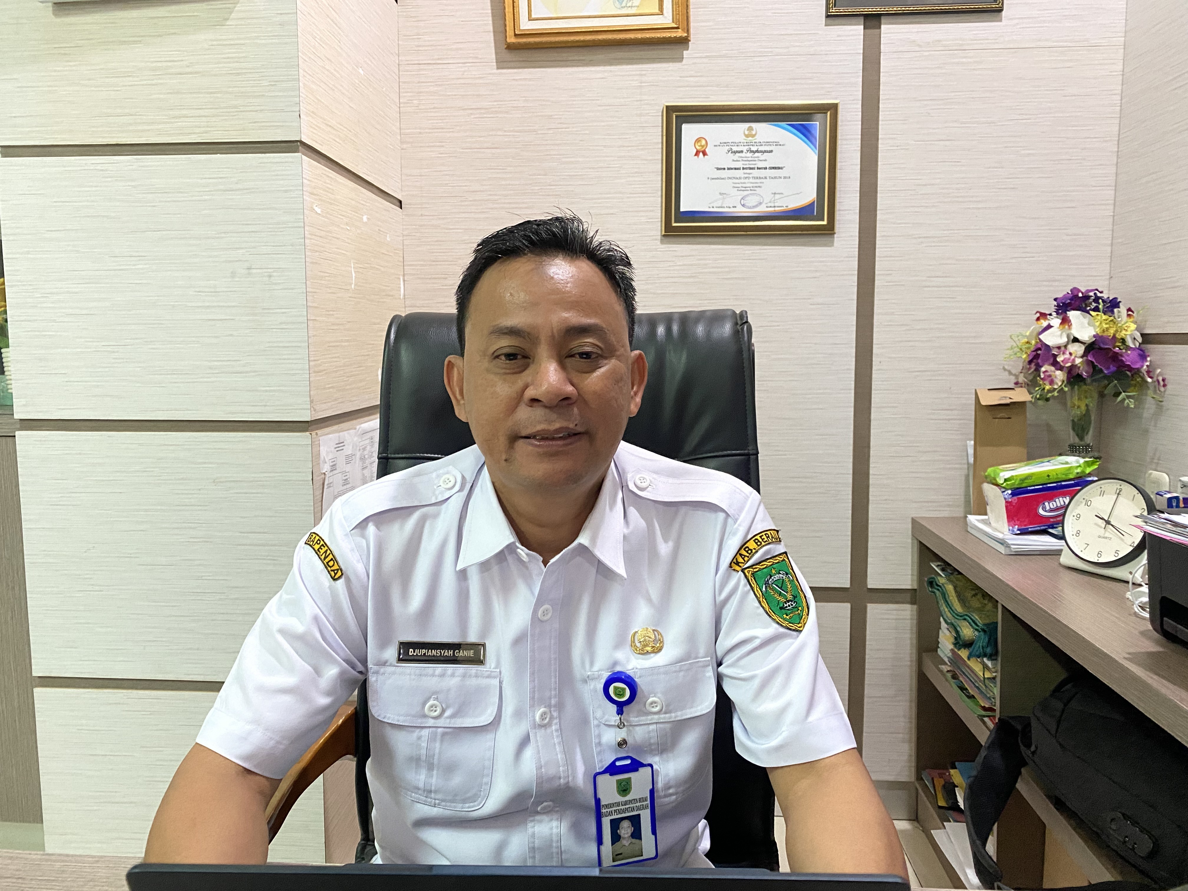 Kepala Bapenda Berau, Djupiansyah Ganie. (IZZA/BP)