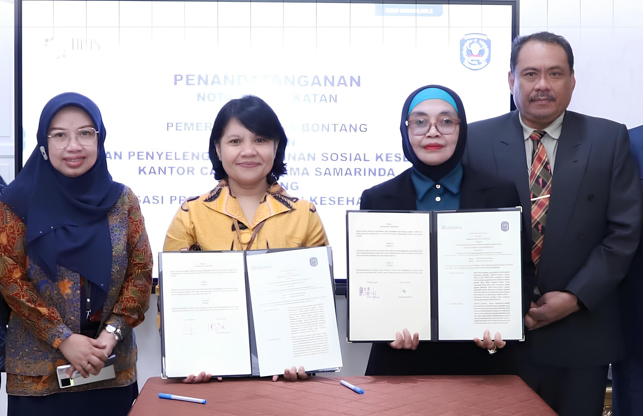 KERJA SAMA: Pemkot Bontang melaksanakan kerja sama dengan BPJS Kesehatan. (PROKOMPIM BONTANG UNTUK BERAU POST)