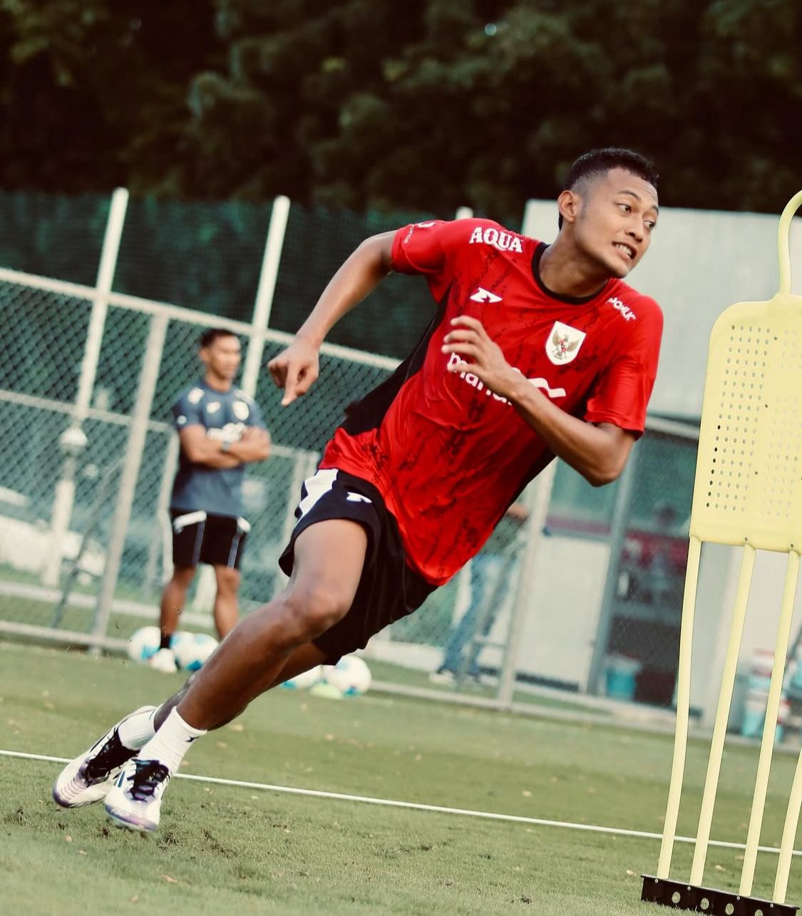 Rifqi Ray saat sesi latihan bersama Timnas Indonesia U-22. (Dok. Rifqi Ray)