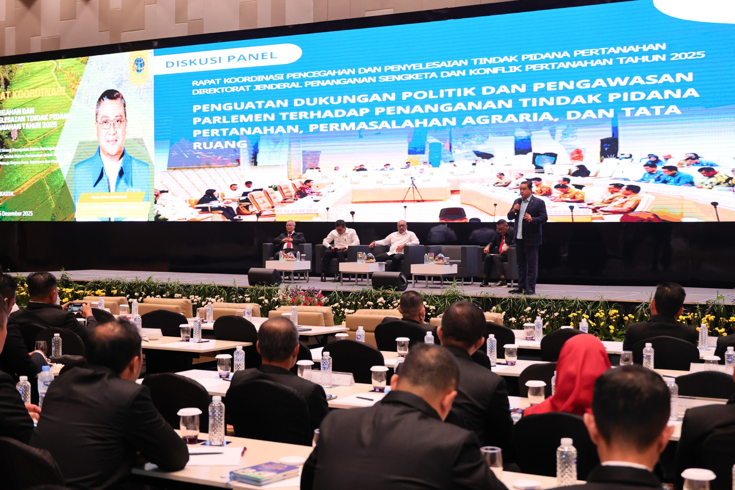 TRANSPARANSI: Komisi II DPR RI mendorong penguatan sistem pengawasan serta transparansi data untuk memastikan jalannya pemerintahan. (ATR/BPN)