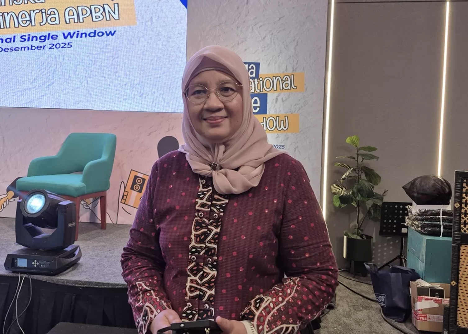 Kepala LNSW Oza Olavia di Jakarta, Kamis (4/12). (Muhtamimah/Jawa Pos).