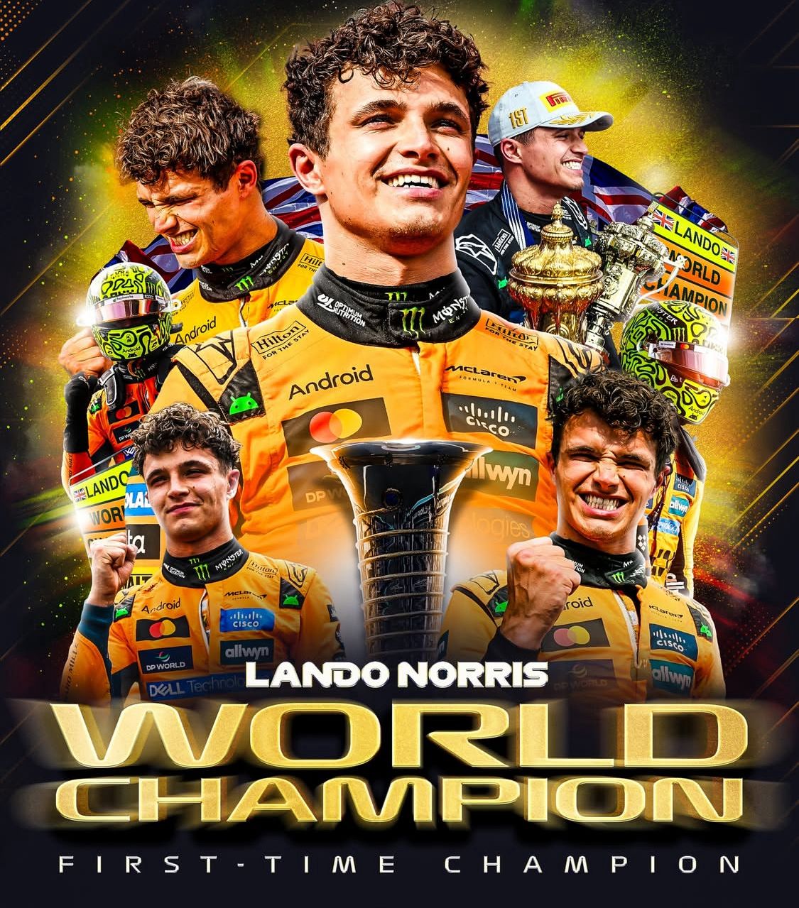 Juara Dunia Formula 1, Lando Norris. (Instagram: @F1)