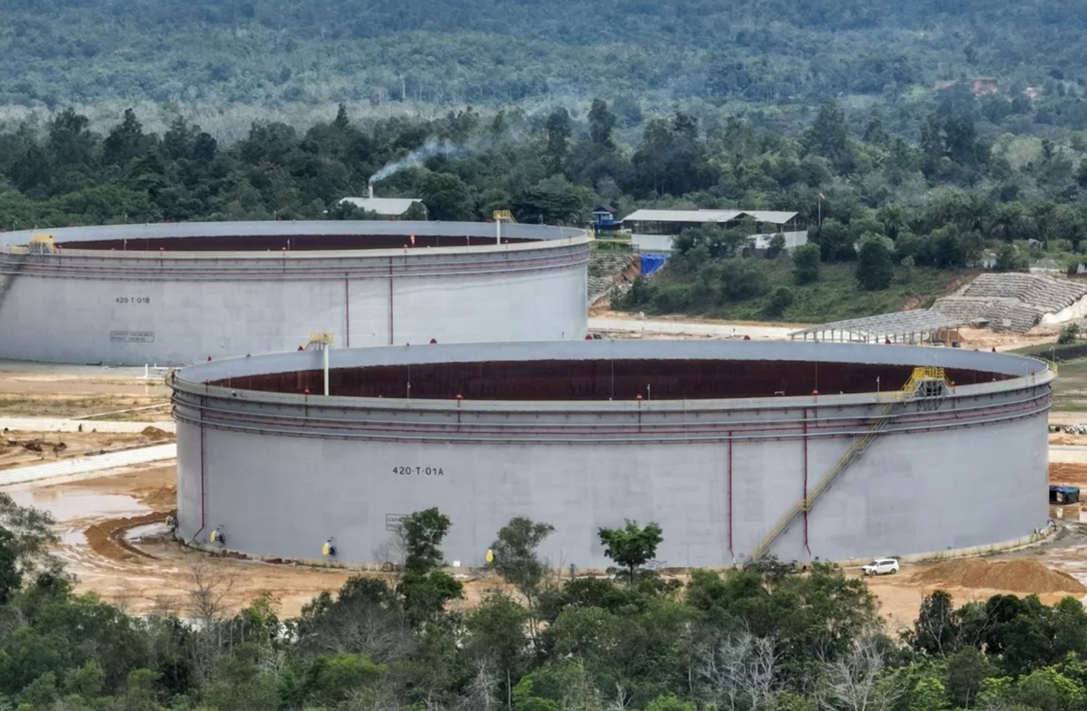 PT Kilang Pertamina Balikpapan telah merampungkan pembangunan dua tangki raksasa di Terminal Lawe-Lawe serta satu unit fasilitas SPM berikut jalur perpipaannya. (Dok. KPI)