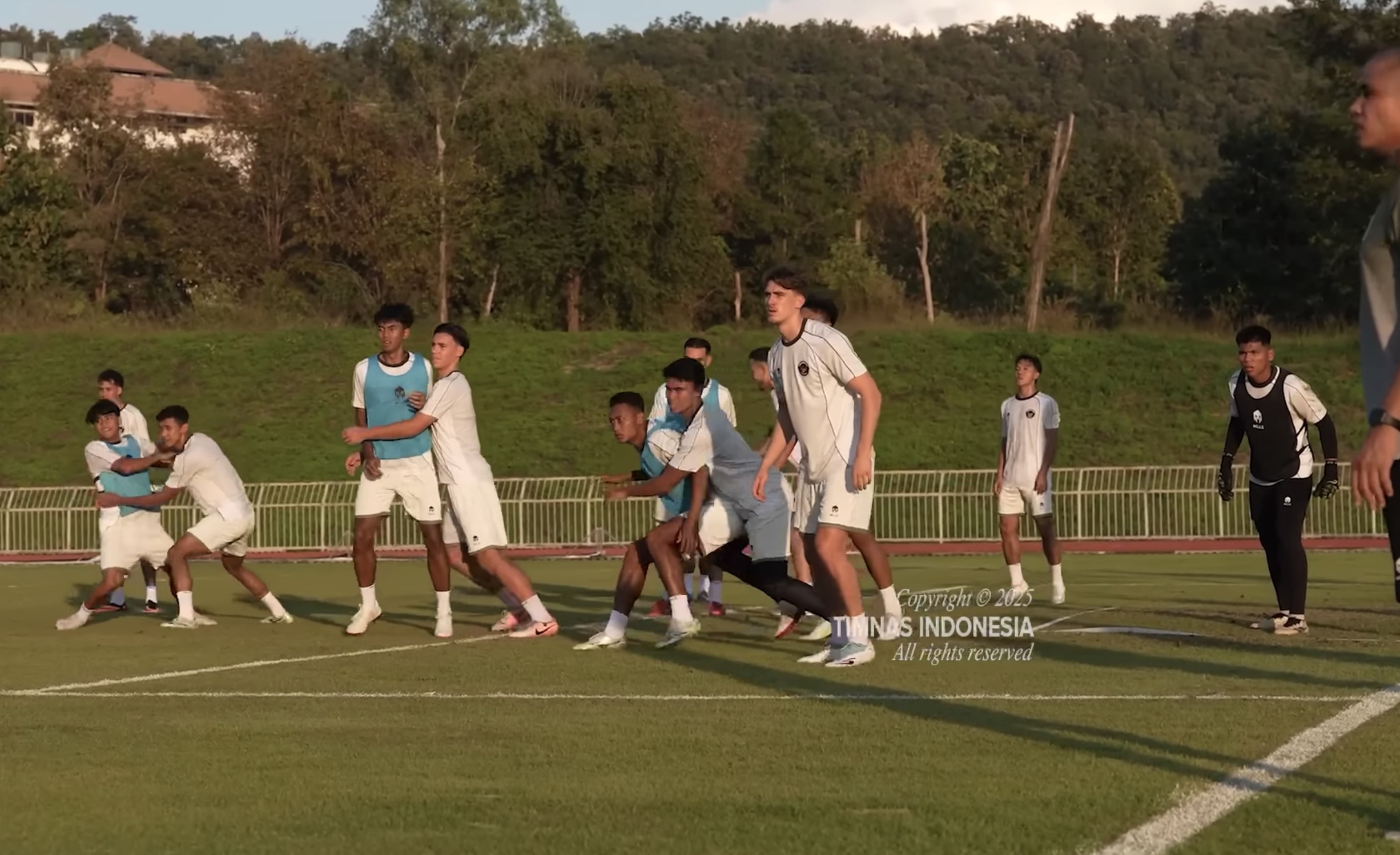 Timnas Indonesia U-22 menjalani latihan jelang hadapi Myanmar di SEA Games 2025. (Dok. Timnas Indonesia)