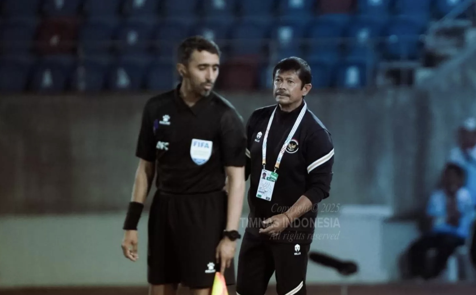 Pelatih Indra Sjafri harus legawa bila Timnas Indonesia U-22 dipastikan gagal lolos ke semifinal SEA Games 2025 sebelum bertanding melawan Myanmar. (Dok: Timnas Indonesia)
