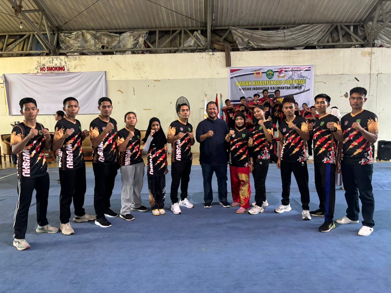 TAMPIL MAKSIMAL: Para atlet Cabang olahraga Wushu Berau dinyatakan lolos di ke Porprov Paser 2026. (ARTA KUSUMA YUNANDA/BP)