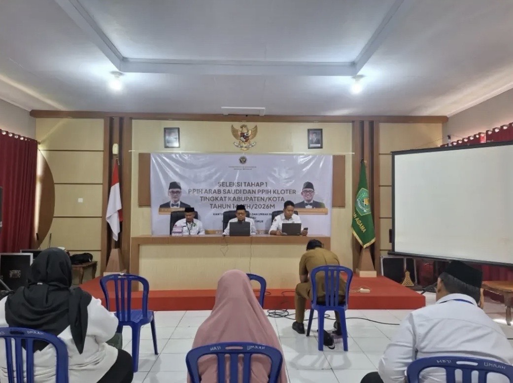 SELEKSI: Kemenag Berau saat melakukan seleksi PPIH tingkat kabupaten yang dilaksanakan di kantor Kemenag Berau, awal Desember lalu. (KEMENAG BERAU UNTUK BERAU POST)