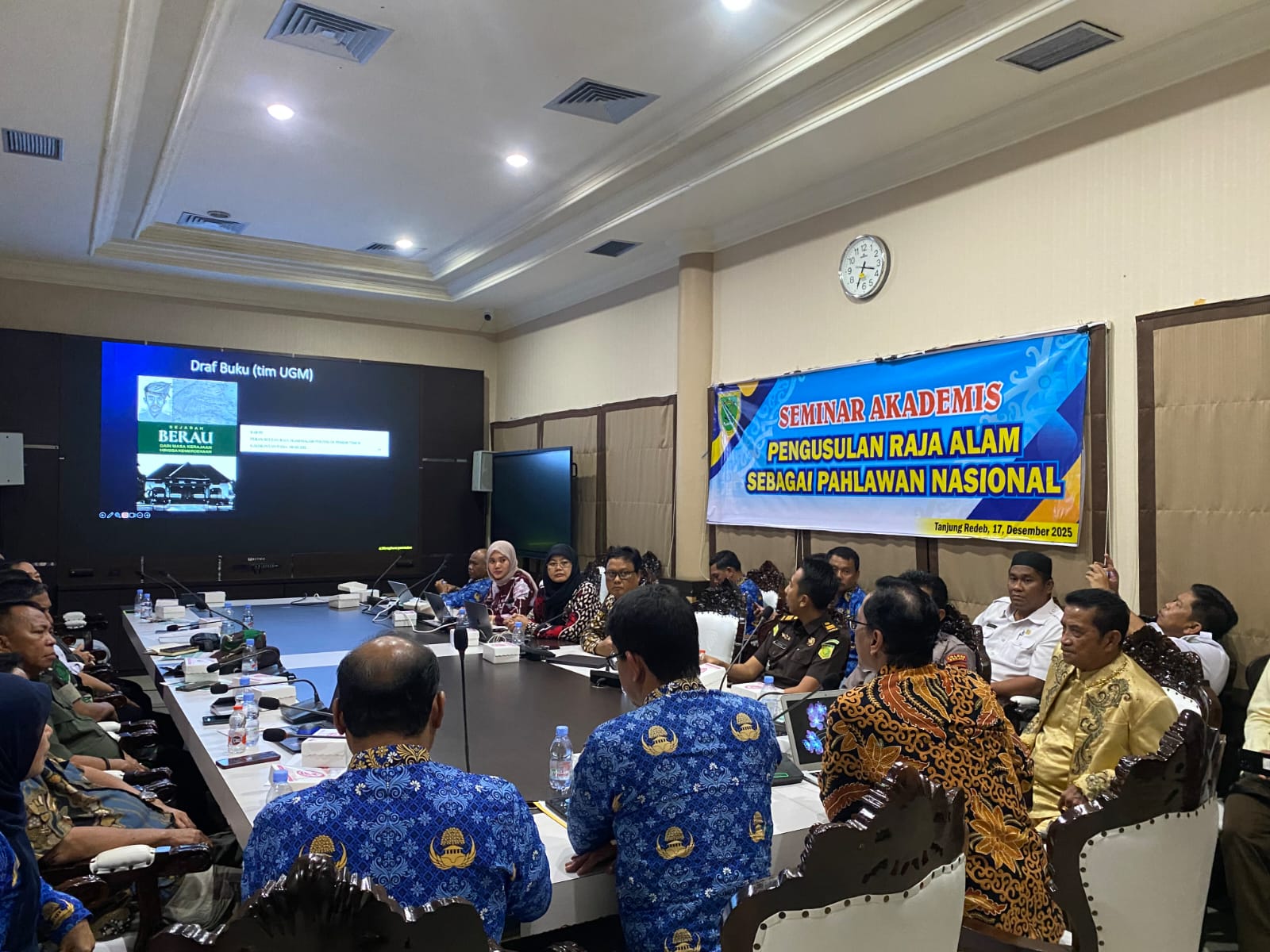 SEJARAH BERAU: Pemerintah Berau melaksanakan Seminar Akademis Sejarah Perjuangan Raja Alam menuju Gelar Pahlawan Nasional. (SENO/BP)