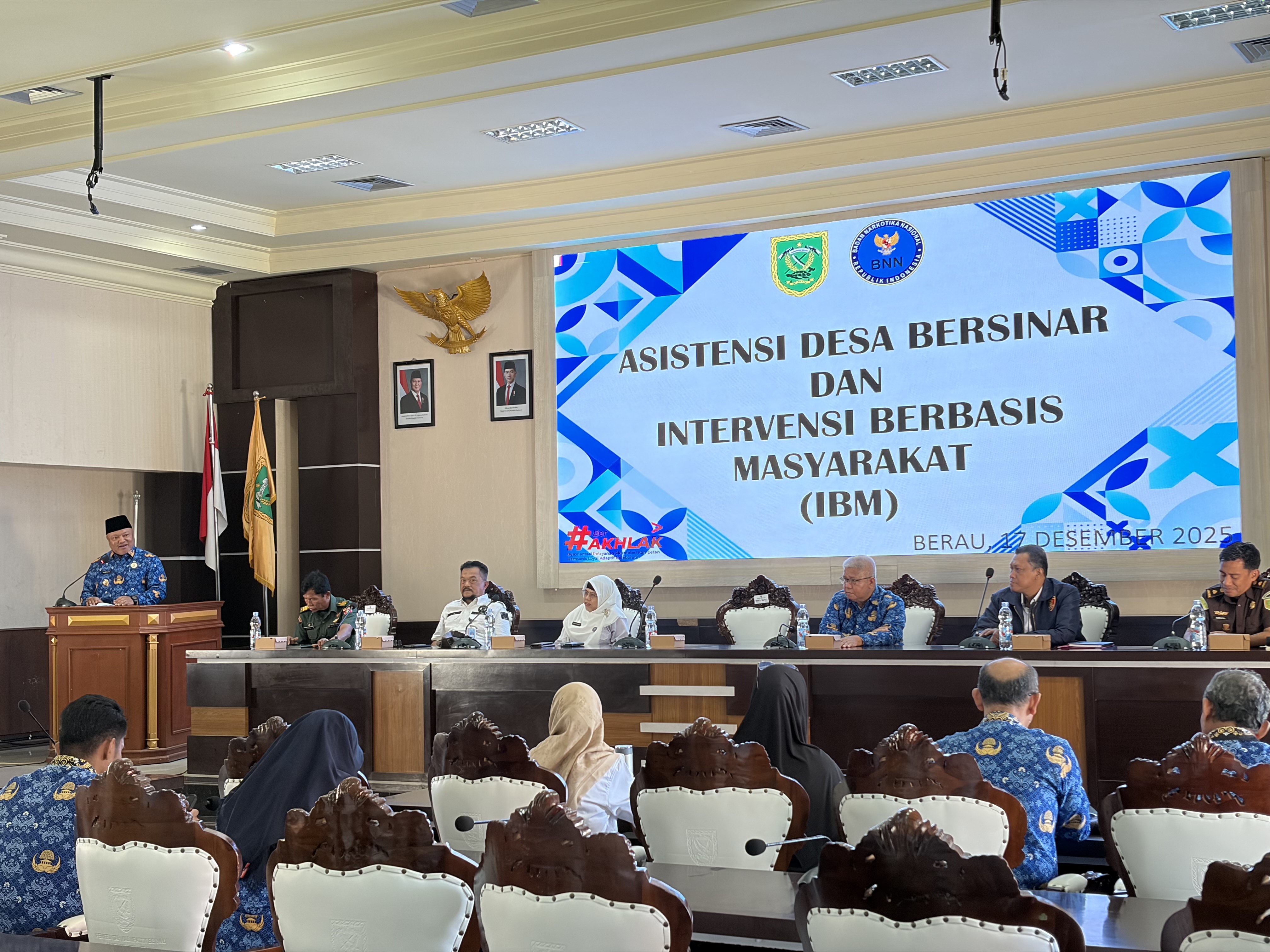 ASISTENSI IBM: Pemkab Berau menghibahkan lahan seluas tiga hektare untuk mendukung pembangunan gedung BNNK Berau di Kecamatan Gunung Tabur. (IZZA/BP)