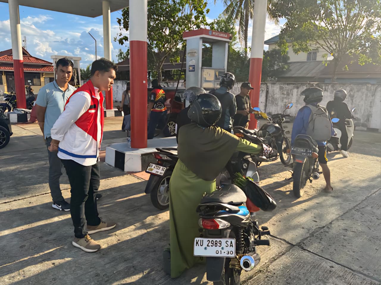 PASOKAN BBM: Pertamina Kaltimut V Fuel memastikan distribusi BBM sesuai prosedur. (PERTAMINA PATRA NIAGA UNTUK HRK)