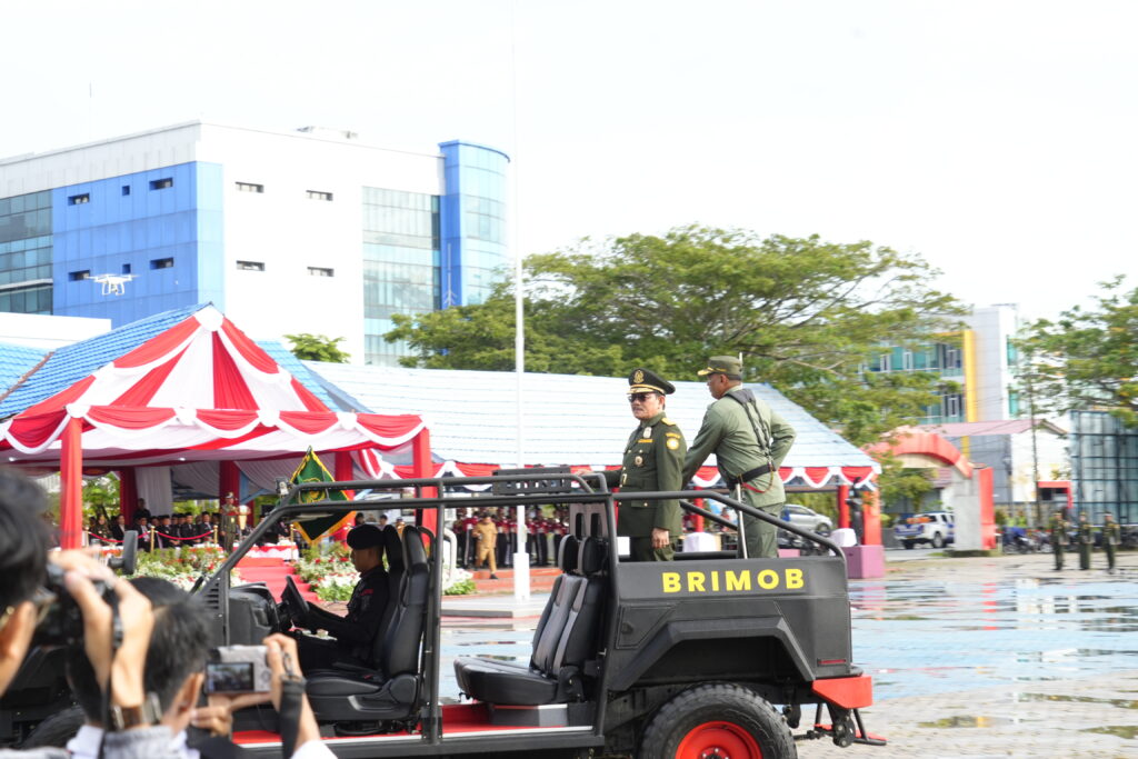 HUT POLHUT: Wagub Kaltara Ingkong Ala bertindak sebagai Irup peringatan Hari Jadi ke-59 Polisi Kehutanan. (DKISP KALTARA)