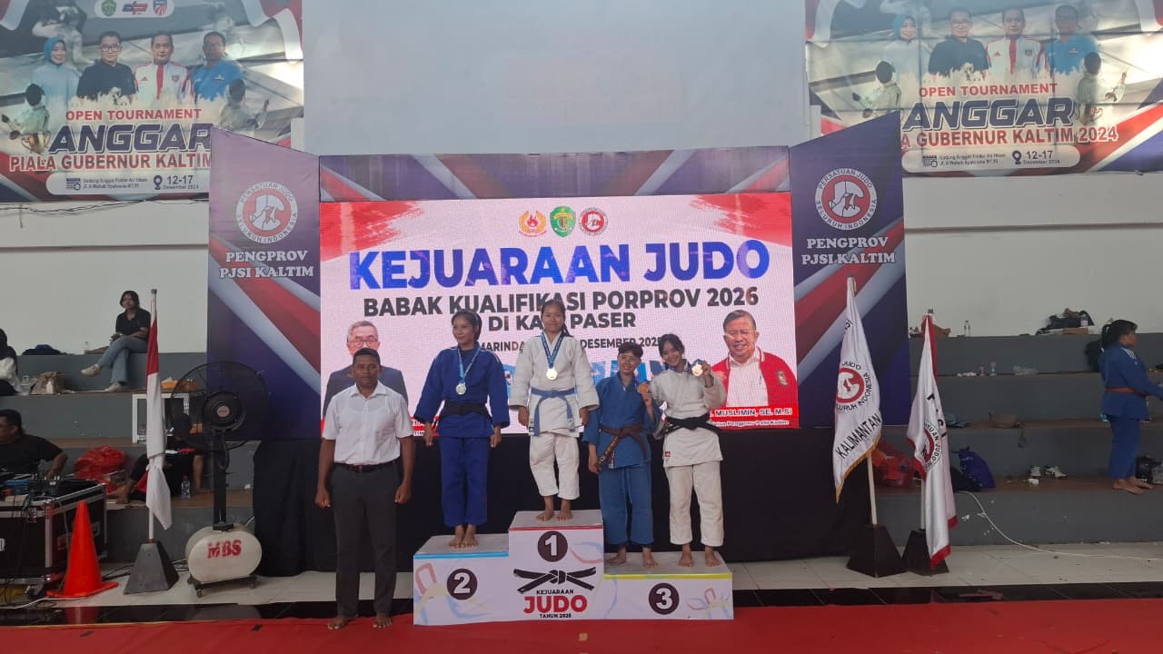 RAIH PRESTASI GEMILANG: Cabor Judo Berau berhasil mengantongi tiket Porprov Kaltim yang akan digelar di Kabupaten Paser pada 2026. (ARTA KUSUMA YUNANDA/BP)