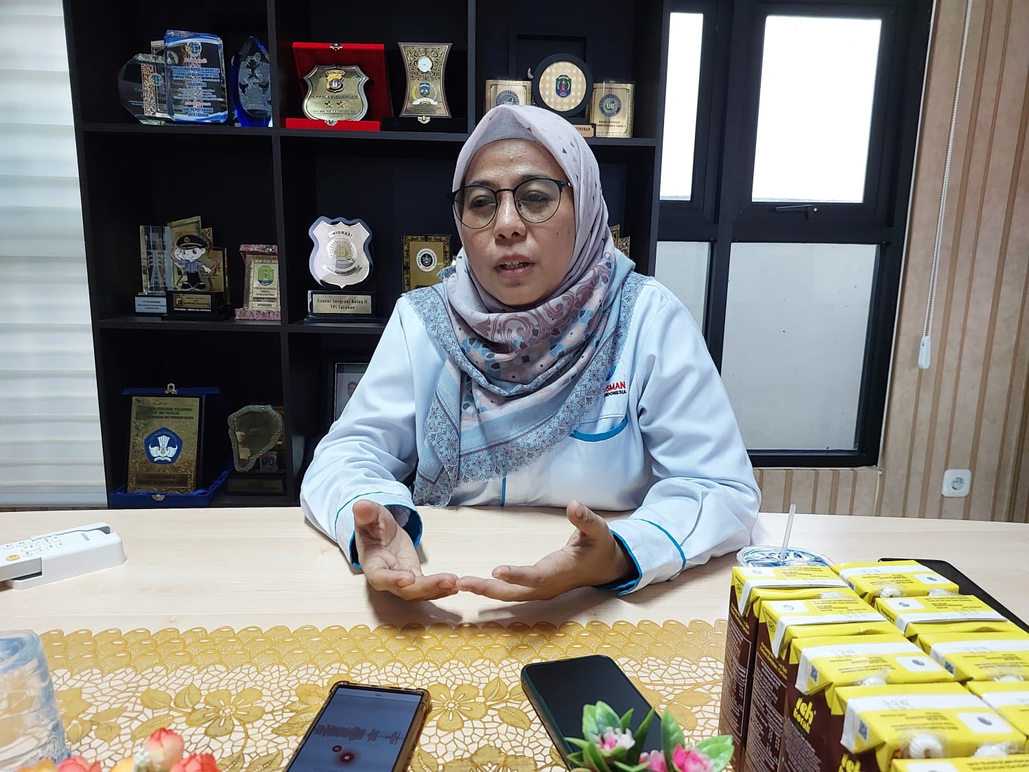 Kepala Ombudsman Republik Indonesia (ORI) Perwakilan Kaltara Maria Ulfah. (SEPTIAN ASMADI/HRK)