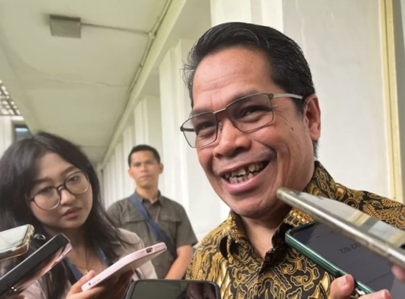 Direktur Jenderal (Dirjen) Minyak dan Gas Bumi (Migas) Kementerian ESDM Laode Sulaeman, di Kantor Kementerian ESDM, Jumat (3/10). (ANTARA)