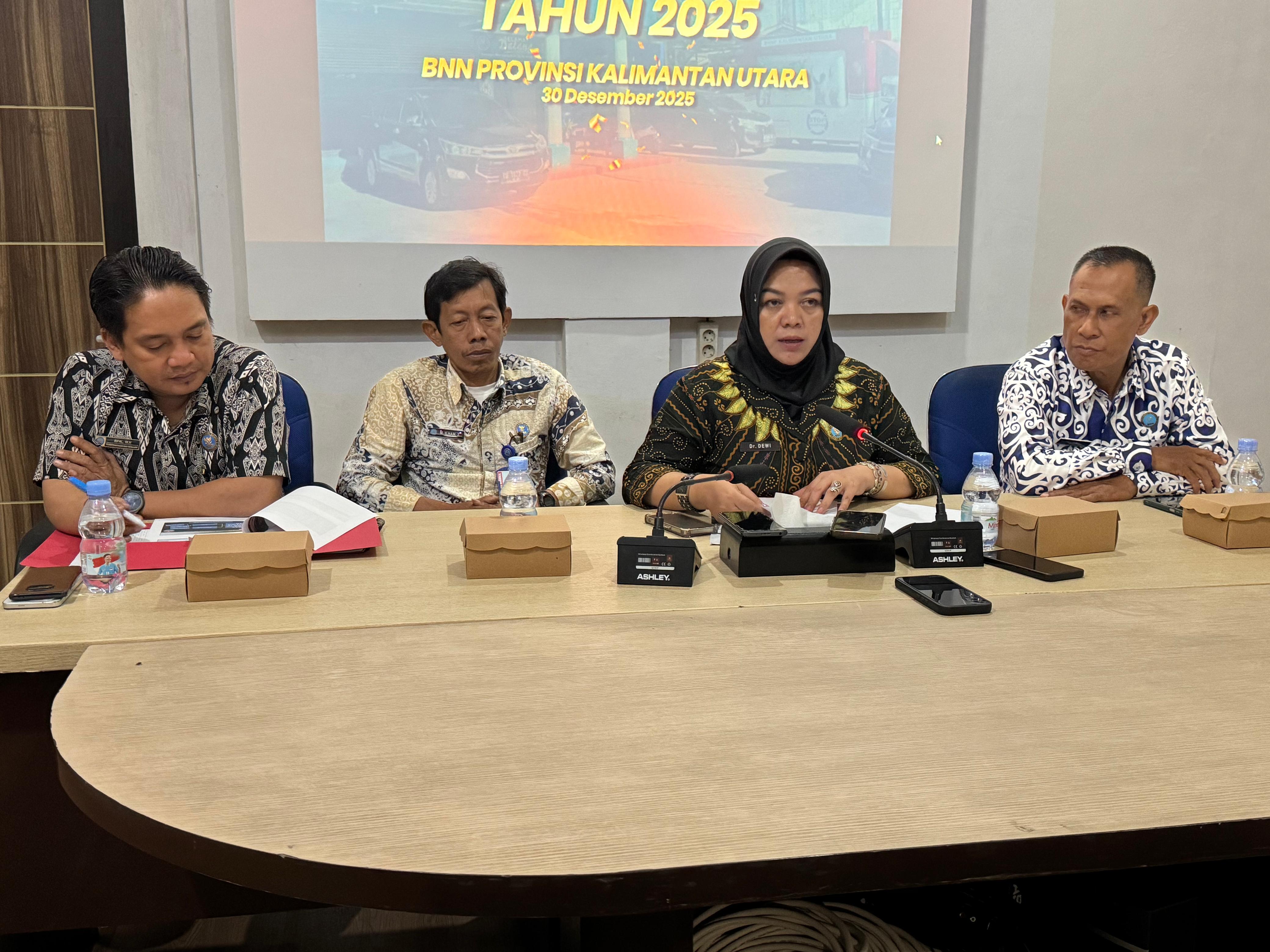 CAPAIAN KINERJA: BNNP Kaltara menilai pemberantasan peredaran narkotika khususnya di wilayah perbatasan masih rawan. (SEPTIAN ASMADI/HRK)