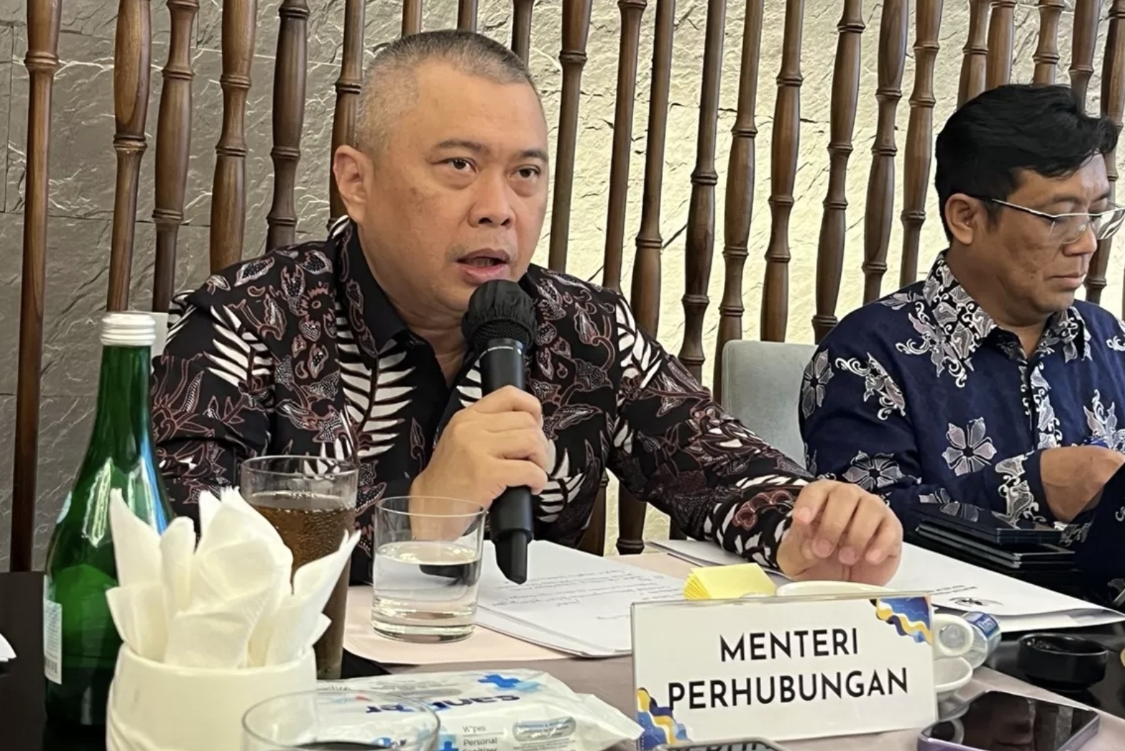 Menteri Perhubungan Dudy Purwagandhi angkat suara soal beban berat yang ditanggung PT Pelayaran Nasional Indonesia (Pelni). (Nurul Fitriana/JawaPos.com)