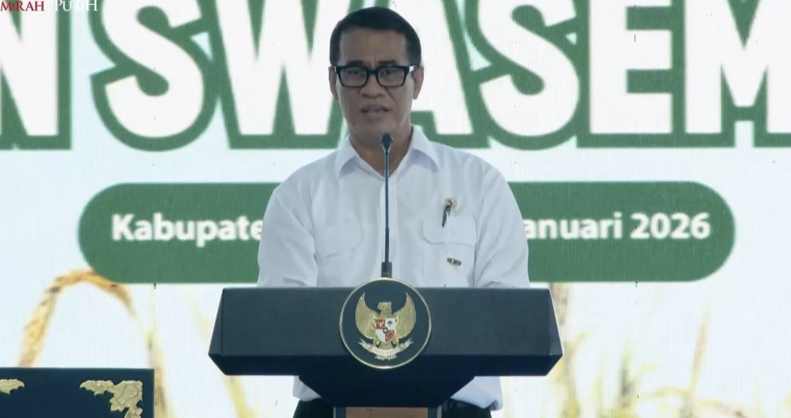Menteri Pertanian Amran Sulaiman (Tangkapan Layar Youtube Setpres)