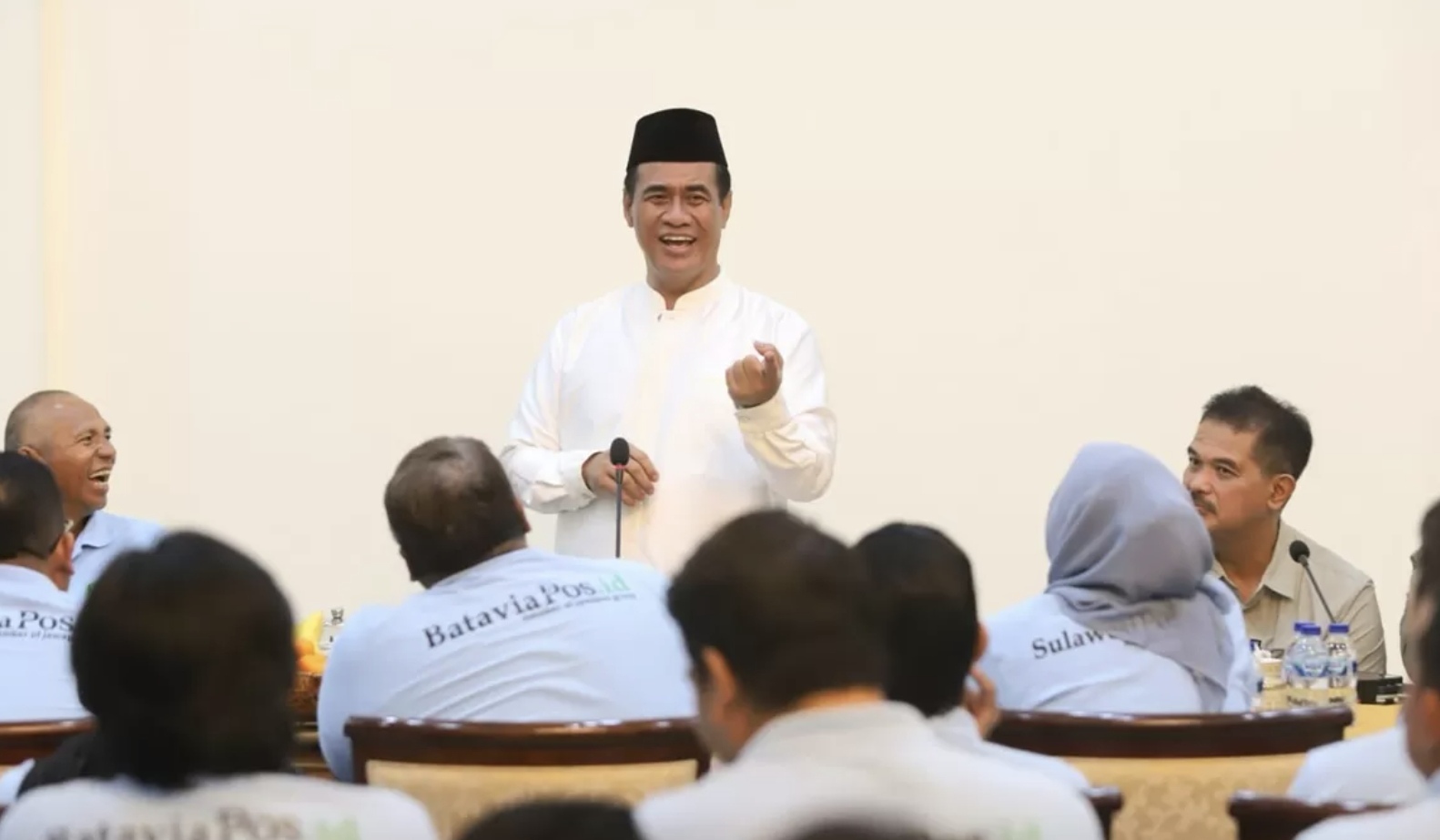Menteri Pertanian (Mentan) Andi Amran Sulaiman membocorkan jurusnya membawa Indonesia mencapai swasembada pangan pada 2025, Jakarta, Minggu (11/1). (Dery Ridwansah/JawaPos.com)