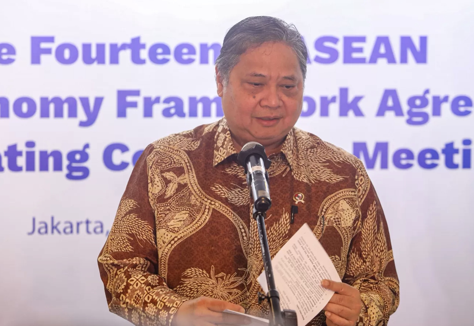 Menteri Koordinator Perekonomian Airlangga Hartarto. (Salman Toyibi/Jawa Pos)