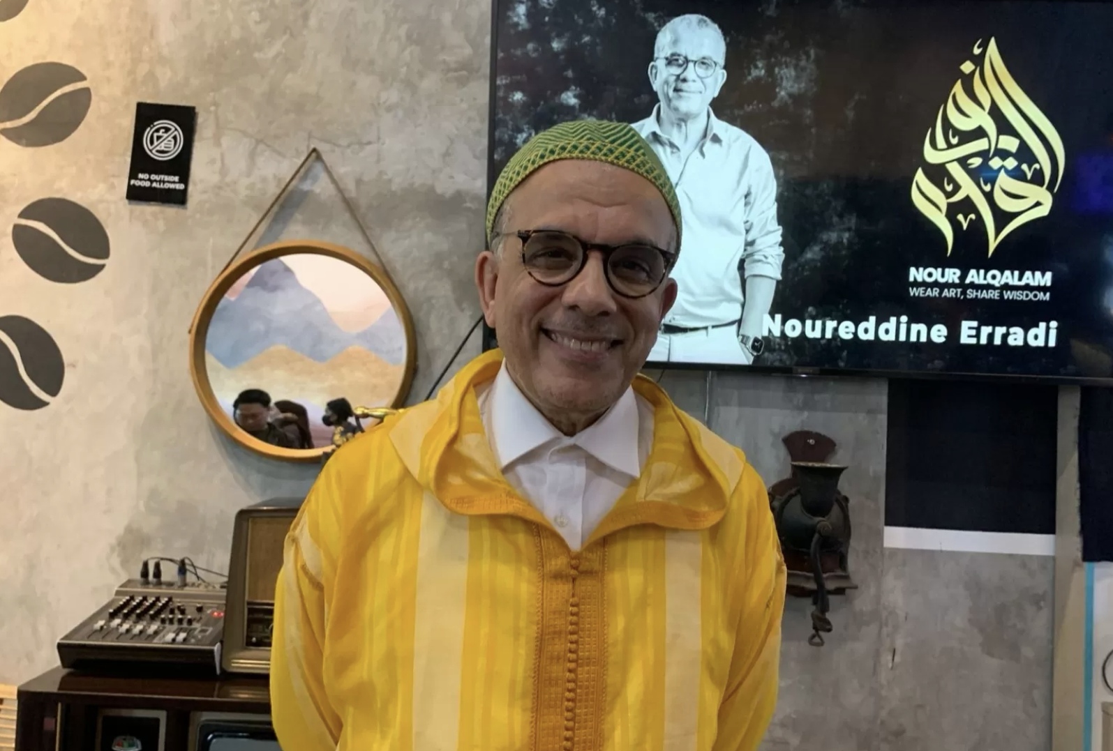 Desainer Noureddine Erradi. (Abdul Rahman/JawaPos.com)