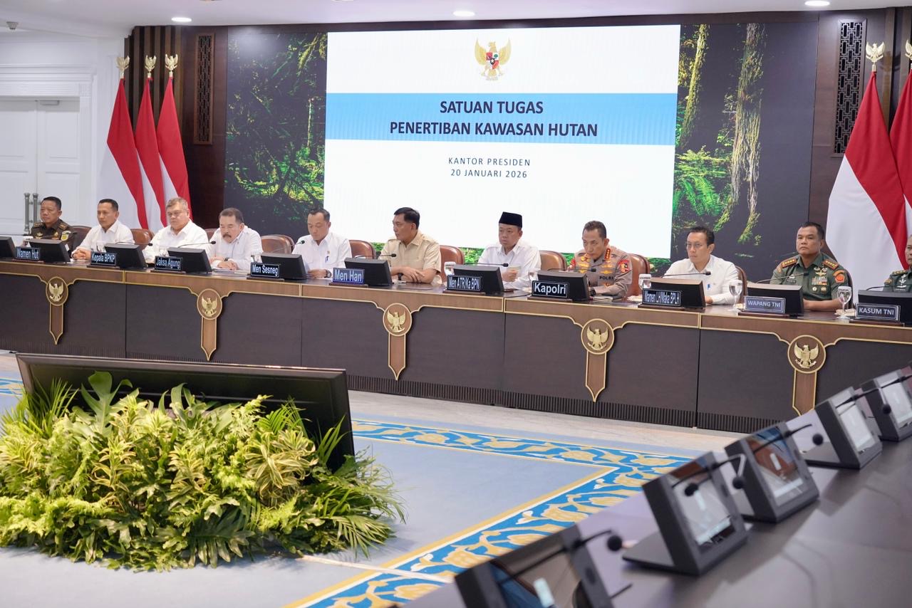 MENYELAMATKAN ASET: Meneteri ATR/BPN menyampaikan pemerintah telah berhasil menguasai kembali kawasan hutan sekaligus menyelamatkan aset negara dari praktik penyalahgunaan. (ATR/BPN)