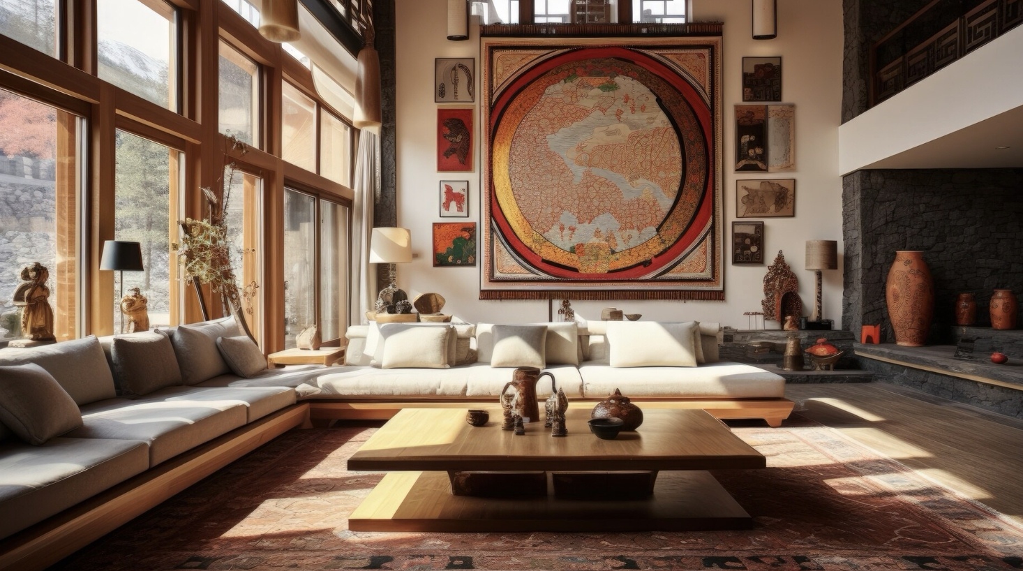 Ilustrasi rumah prinsip fengshui. (Freepik)