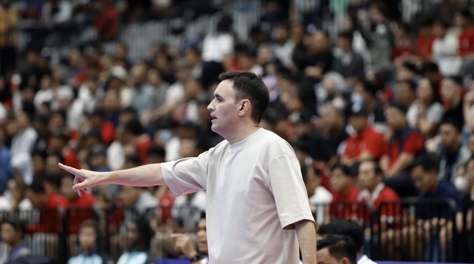 Pelatih Timnas Futsal Indonesia Hector Souto Vazquez. (FOTO: Dery Ridwansah/JawaPos.com)