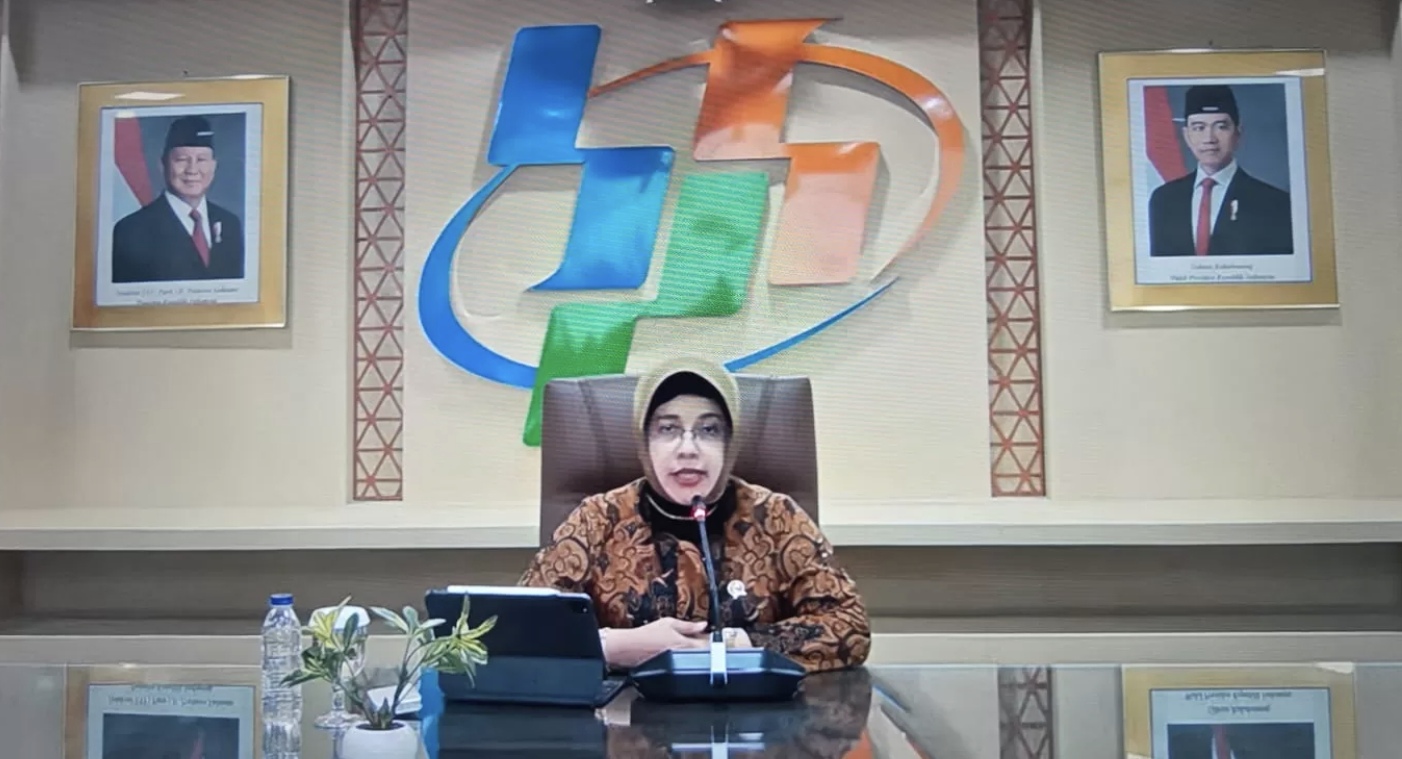 Kepala BPS Amalia Adininggar Widyasanti. (Nurul Fitriana/JawaPos.com)
