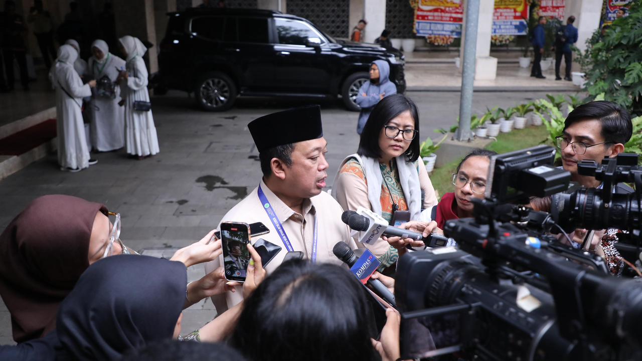 PEMAPARAN: Menteri ATR/BPN sekaligus Ketua MUI Penanggulangan Bencana memaparkan rencana strategis pemerintah dalam membangun pusat perkantoran lembaga Islam. (ATR/BPN)