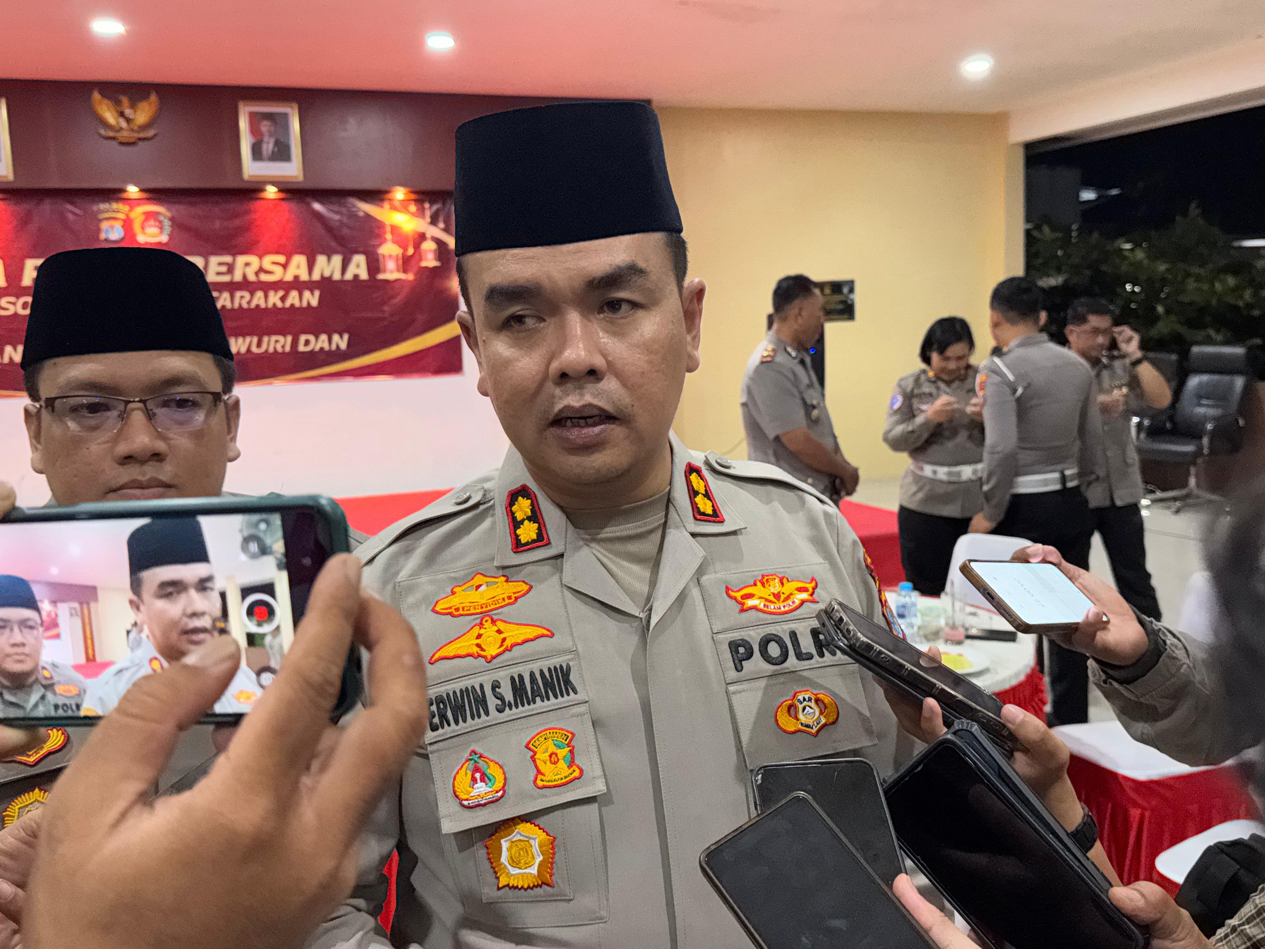 Kapolres Tarakan AKBP Erwin Syaputra Manik. (SEPTIAN ASMADI/HRK)