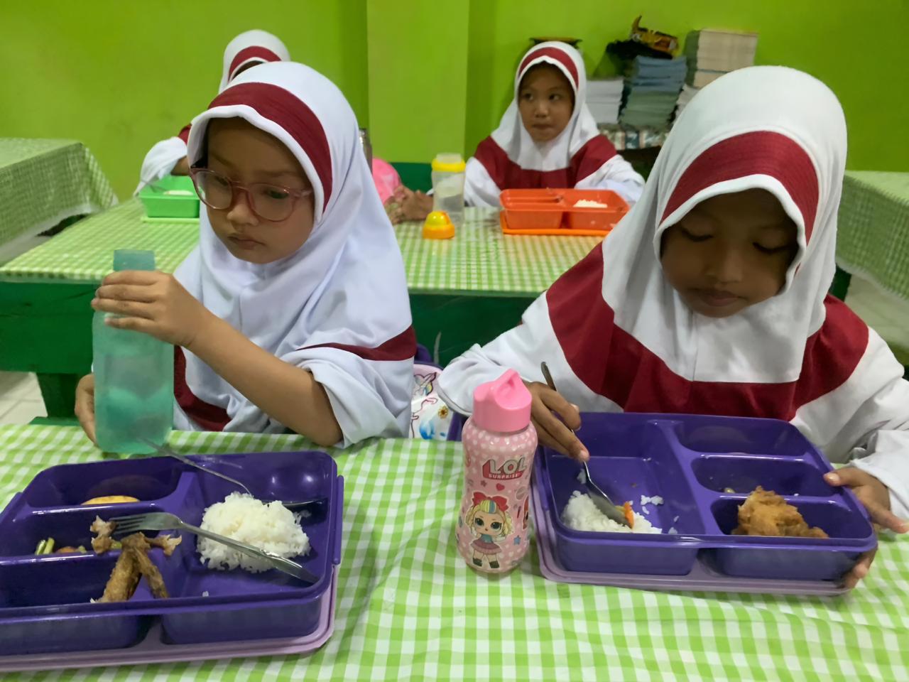 MBG: Pelaksanaan MBG sekolah dasar di Tarakan. (HRK)
