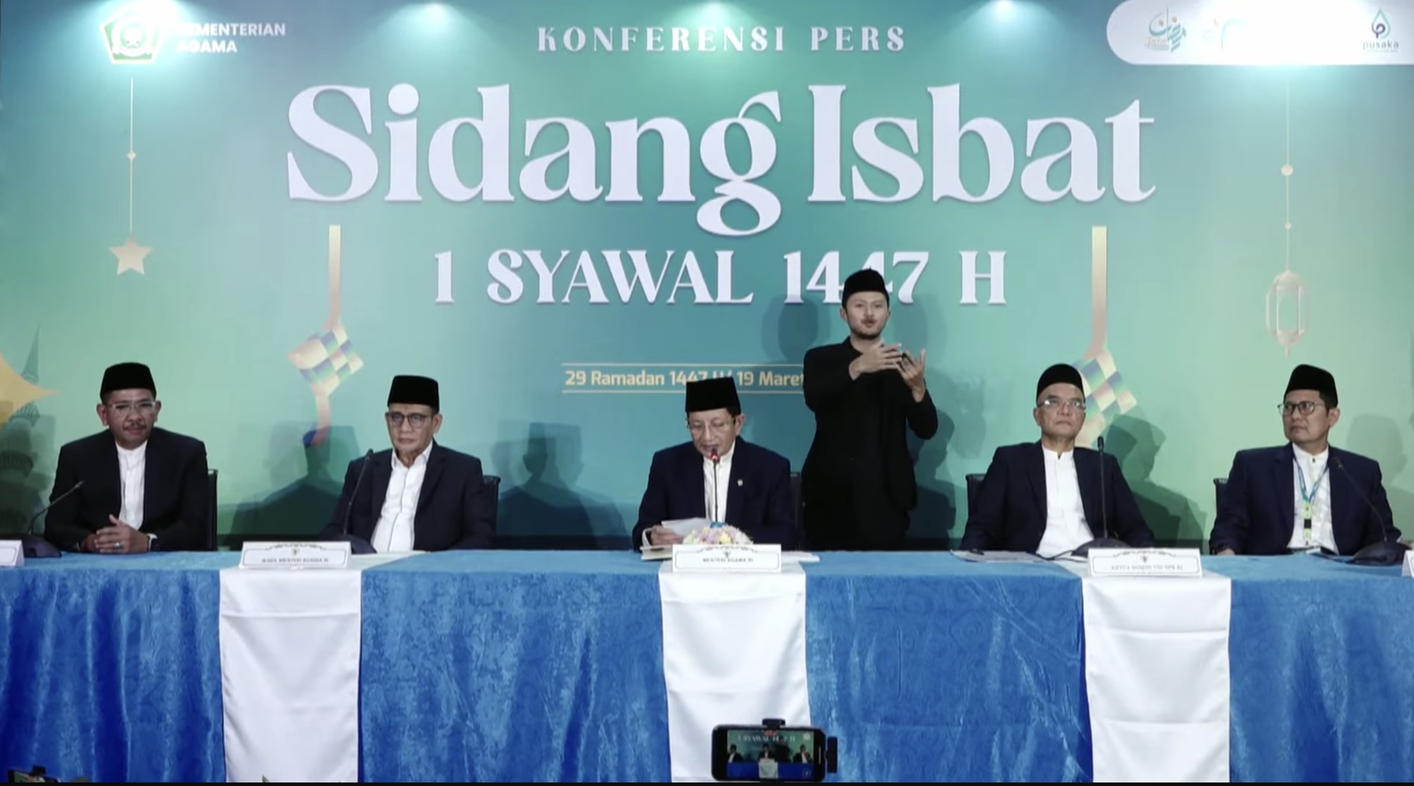 Sidang Isbat penetapan 1 Syawal 2026. (KEMENAG RI)
