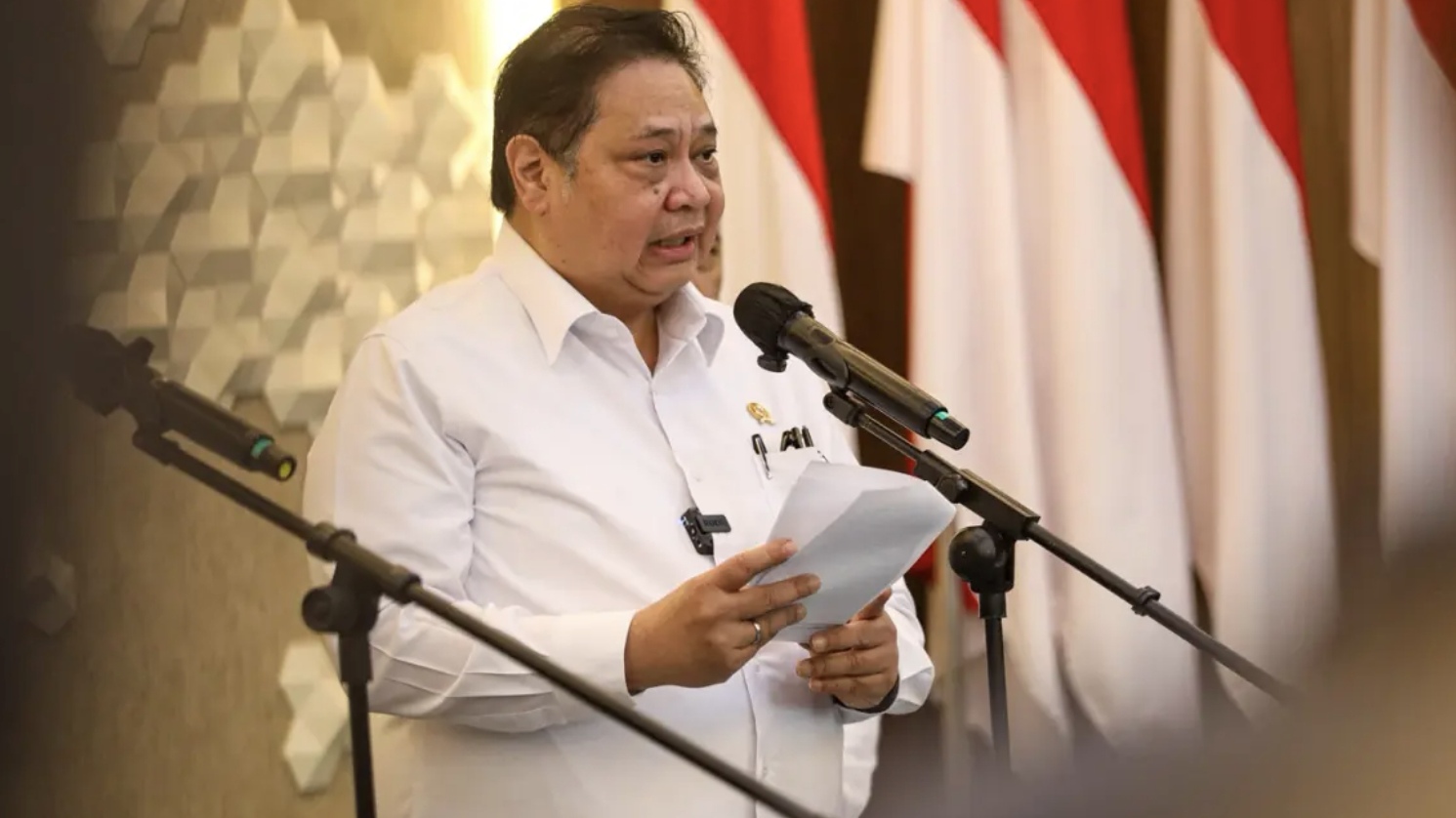 Menko Bidang Perekonomian Airlangga Hartarto. (Salman Toyibi/Jawa Pos)