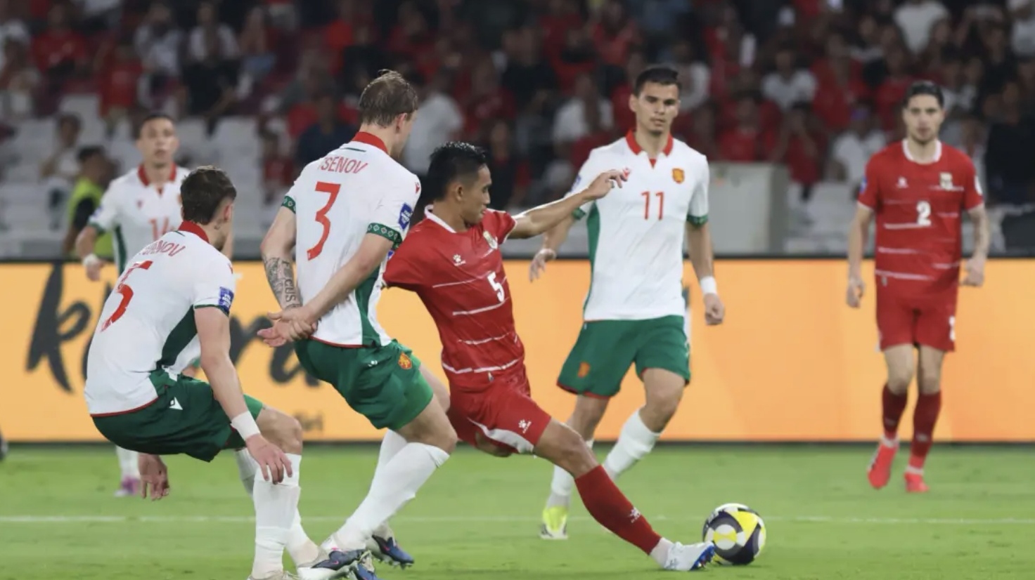 Timnas Indonesia vs Bulgaria dalam laga final FIFA Series 2026 di Stadion Utama Gelora Bung Karno, Senin (30/3/2026). (Dery Ridwansah/ JawaPos.com)