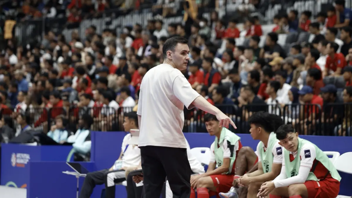 Pelatih timnas Futsal Indonesia Hector Souto Vazquez. (Dery Ridwansah/JawaPos.com)
