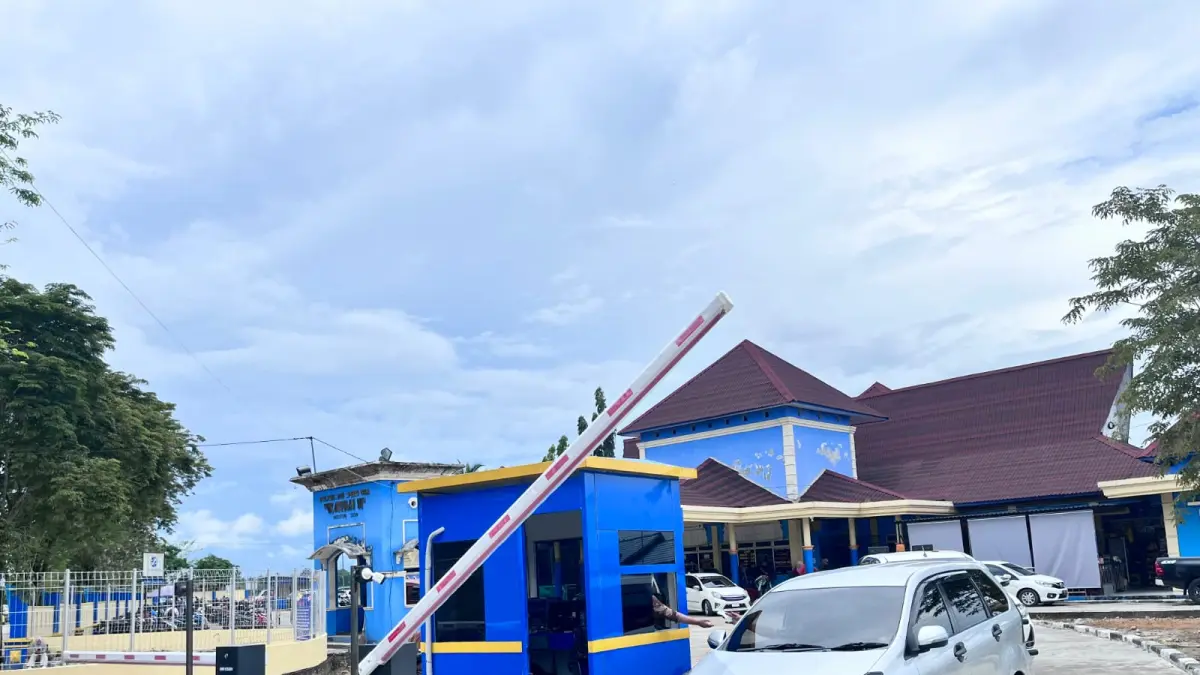 PORTAL DIGITAL: Pelabuhan Kayan II Tanjung Selor akan menggunakan sistem parkir dan retribusi digital. (FAISAL/HRK)